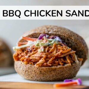 BEST BBQ CHICKEN SANDWICH | easy, 6-ingredient recipe