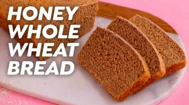 Easy Honey Whole Wheat Bread – 6 Ingredients!
