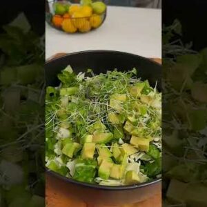 Green Goddess Salad and Dressing #shorts #recipe #salad