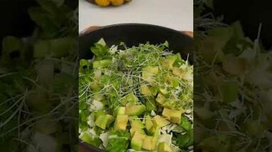 Green Goddess Salad and Dressing #shorts #recipe #salad