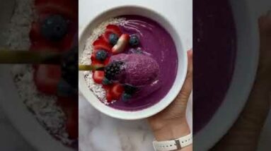 Tone It Up #shorts - Berry Coconut Smoothie Bowl