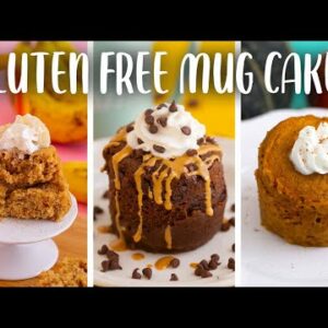 3 Vegan MUG CAKES – Eggless & Gluten Free!