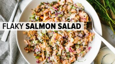 SALMON SALAD | if you like my tuna salad recipe, you'll LOVE this salmon salad recipe!