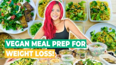 Vegan High Protein Meal Prep For Weight Loss! (Budget Friendly Plant Based Meals)