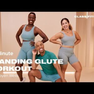 10-Minute Standing Glute Workout With Jayen Wells | POPSUGAR FITNESS