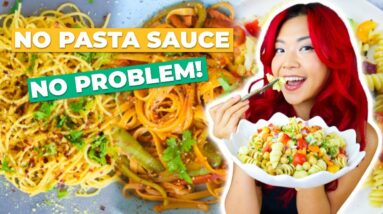 Lazy Pasta Recipes in Under 10 Minutes (No Sauce Needed)