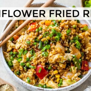 CAULIFLOWER FRIED RICE |quick, easy, low-carb dinner recipe