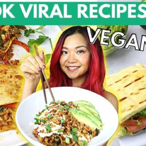 TikTok Viral Recipes VEGANIZED! (Tunacado, "Salmon" Bowl, Pulled "Chicken" Tacos) | Cook With Me