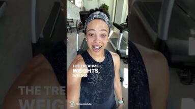 A little behind-the-scenes glimpse into how Tasha preps for talking you through her intense workouts