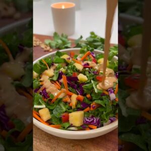 Pineapple Peanut Chopped Salad #shorts #pineapple #peanut #salad #saladrecipe #food #foodie #tasty