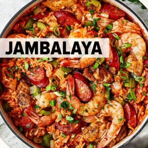 JAMBALAYA RECIPE | the best one-pot Cajun jambalaya!