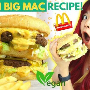 I Tried Making a VEGAN BIG MAC! (McDonald's Copycat Recipe But Vegan) / Cook With Me