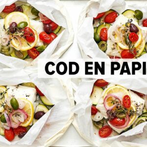 MEDITERRANEAN FISH RECIPE | cod en papillote (cod in parchment paper)