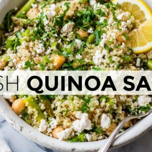 QUINOA SALAD | easy recipe with light lemon dressing