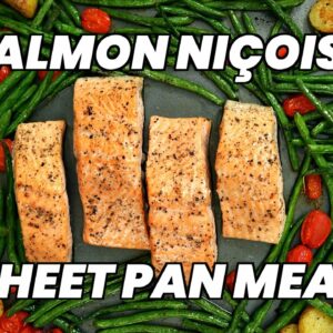 Salmon Niçoise Sheet Pan Meal