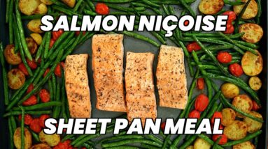 Salmon Niçoise Sheet Pan Meal