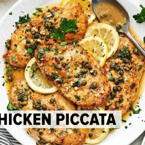 CHICKEN PICCATA for an easy 20-min dinner recipe!