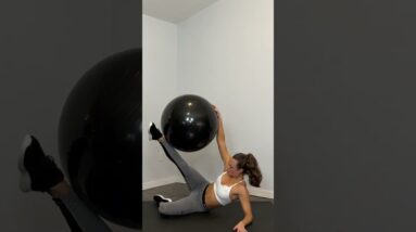 Exercise ball = great for building stability!