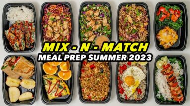 Mix & Match Meal Prep Summer 2023 - 5 ingredients, 10 recipes