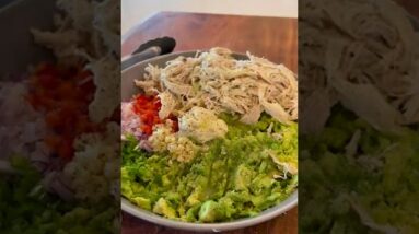 Venezuelan Reina Pepiada #cooking #foodie #chicken #avocado #jalapeño #redonion #redbellpepper