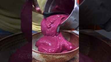 Beet Berry Smoothie Bowl & Eggs #cooking #foodie #berry #berrysmoothie #strawberry #blueberry