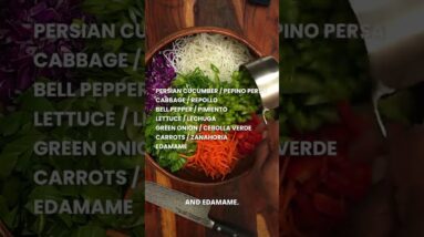 Cold Noodle Salad #cooking #foodie #cucumber #cabbage #bellpepper #lettuce #greenonion #carrot