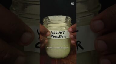 Yogurt Caesar Dressing #cooking #foodie #ceasarsalad #yogurt #yogurtrecipe #salad #saladrecipe