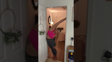 Need a quick work break? Try these stretches from Aly! Then check out her new weighted yoga flow!