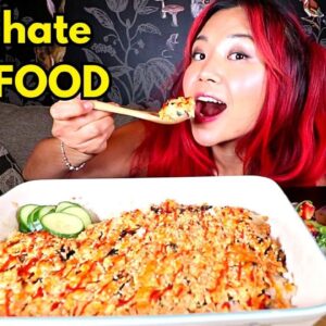 SUSHI BAKE MUKBANG (vegan) + RANT About RAW "VEGAN" DIETS  | Munching Mondays Ep.122