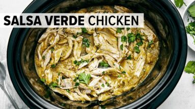 CROCKPOT SALSA VERDE CHICKEN | Easy Slow Cooker Chicken Recipe