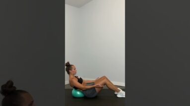Benefits of using a mini stability ball — plus details on Erica's new workout!