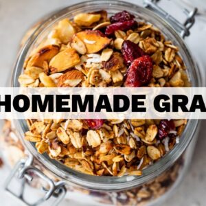 GRANOLA | how to make homemade granola on the stovetop in 15 minutes