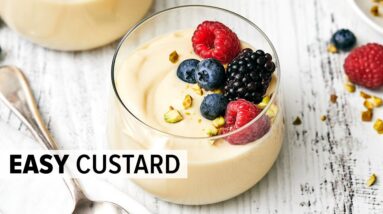 Homemade CUSTARD RECIPE - Super Easy To Make!