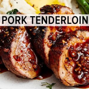 Most Flavorful PORK TENDERLOIN with Honey Garlic Glaze!