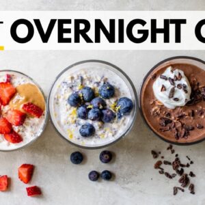 OVERNIGHT OATS 6 WAYS | easy recipe for health + weight loss