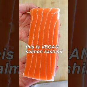 Vegan RAW SALMON??? #shorts