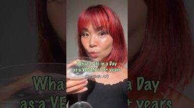 What I ate in a day as a VEGAN of 9+ Years (REALISTIC AF)! #shorts