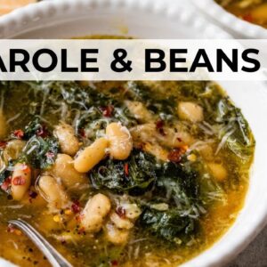 EASY ITALIAN COMFORT FOOD | escarole and beans soup recipe