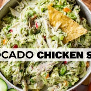 AVOCADO CHICKEN SALAD RECIPE | no mayo, no yogurt