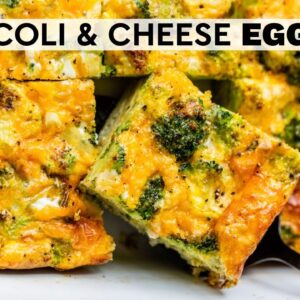 HEALTHY BREAKFAST CASSEROLE | broccoli and cheese egg bake