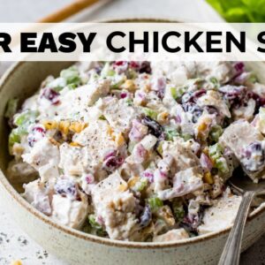 CRANBERRY CHICKEN SALAD | easy, healthy recipe!