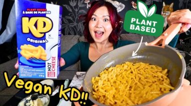 KRAFT MAC & CHEESE TASTE TEST (VEGAN!!!) & MUKBANG