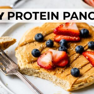 SUPER EASY PROTEIN PANCAKES | 5-ingredient meal prep!