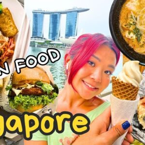 What I ate as a VEGAN in SINGAPORE! Vegan travel vlog