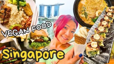 What I ate as a VEGAN in SINGAPORE! Vegan travel vlog