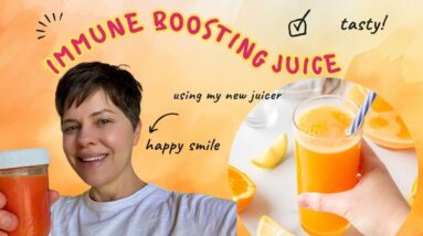 Immune Boosting Juice Recipe (Carrot, Orange, Lemon, Ginger) + Testing My New Juicer!