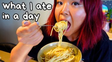 What I Ate in a Day GONE WRONG LOL Cooking With ONE HAND?!