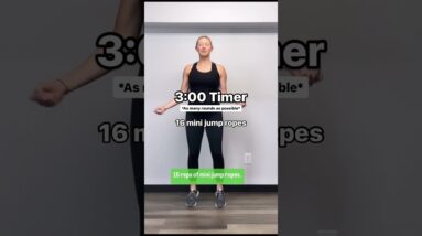 3 Minute Short and Sweaty Cardio Workout at Home