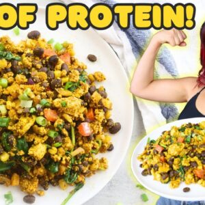 This Plant-Based Breakfast Meal Prep Has 30g of PROTEIN! (Southwest Scrambled Tofu Recipe)