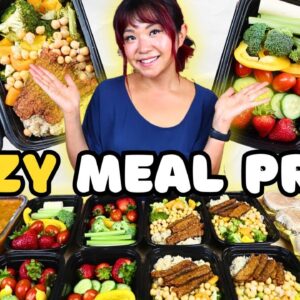 Lazy AF Vegan MEAL PREP (High Protein Meals)